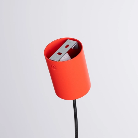 Lampa wisząca aluminiowa czerwona 10cm AURA 1 z serii AURA SL.2689 - Sollux Lighting