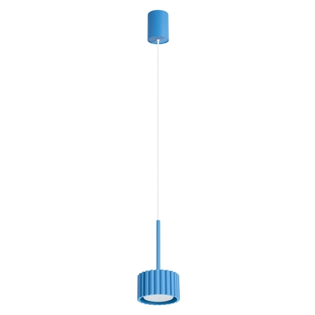 Lampa wisząca aluminiowa błękitna 10cm Gx53 z serii AURA SL.2691 - Sollux Lighting