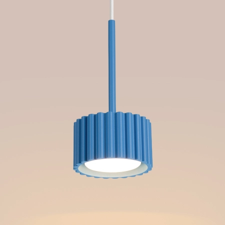 Lampa wisząca aluminiowa błękitna 10cm Gx53 z serii AURA SL.2691 - Sollux Lighting
