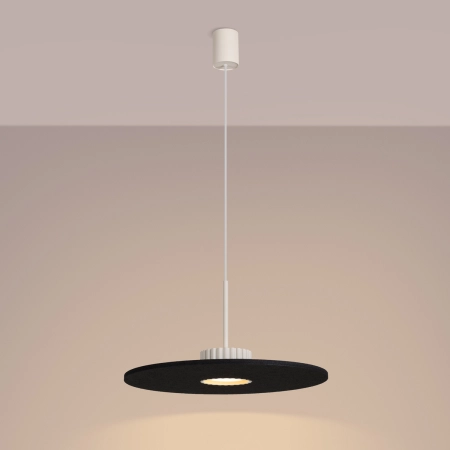 Lampa wisząca filcowa beżowo-czarna boho 40cm OVO 1 SL.2692 - Sollux Lighting