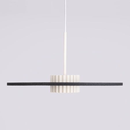 Lampa wisząca filcowa beżowo-czarna boho 40cm OVO 1 SL.2692 - Sollux Lighting