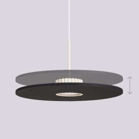 Lampa wisząca filcowa beżowo-czarna boho 40cm OVO 1 SL.2692 - Sollux Lighting