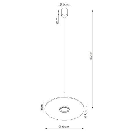Lampa wisząca filcowa brązowo-beżowa 40cm OVO 1 z serii OVO SL.2694 - Sollux Lighting