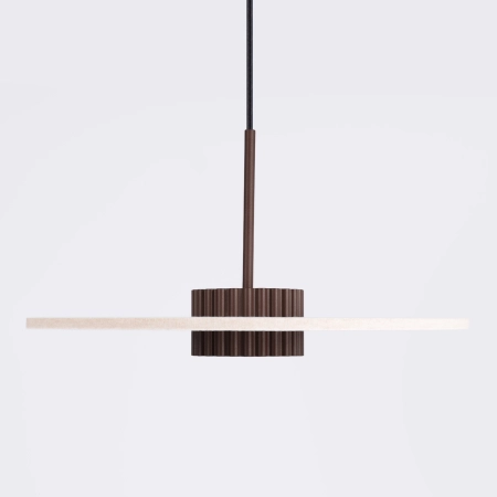 Lampa wisząca filcowa brązowo-beżowa 40cm OVO 1 z serii OVO SL.2694 - Sollux Lighting