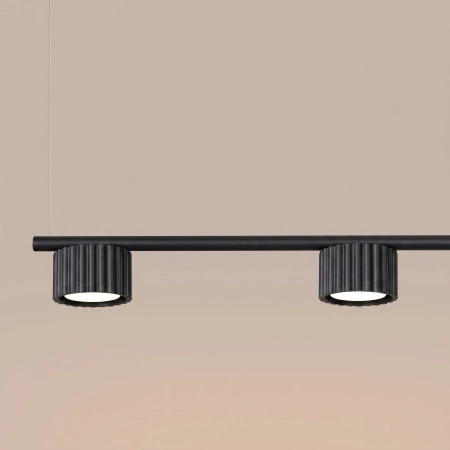 Żyrandol aluminiowy czarny 4-punktowy AURA 4 z serii AURA SL.2696 - Sollux Lighting