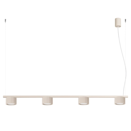 Żyrandol aluminiowy beżowy 4-punktowy z serii AURA SL.2697 - Sollux Lighting