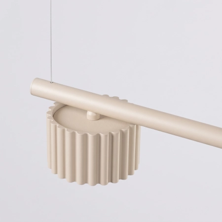 Żyrandol aluminiowy beżowy 4-punktowy z serii AURA SL.2697 - Sollux Lighting