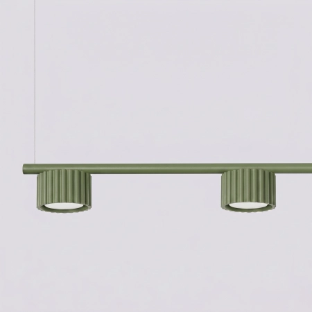 Żyrandol aluminiowy zielony oliwkowy 4-punktowy AURA 4 z serii AURA SL.2698 - Sollux Lighting