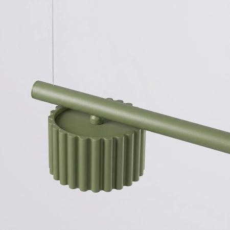 Żyrandol aluminiowy zielony oliwkowy 4-punktowy AURA 4 z serii AURA SL.2698 - Sollux Lighting