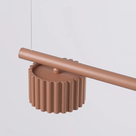 Żyrandol aluminiowy mocca 4-punktowy z serii AURA SL.2700 - Sollux Lighting