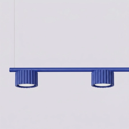 Żyrandol aluminiowy ultramaryna 4-punktowy AURA 4 z serii AURA SL.2701 - Sollux Lighting