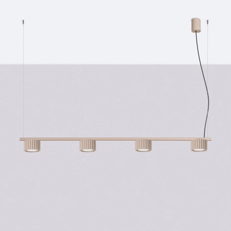 Żyrandol aluminiowy antracytowy 4-punktowy AURA 4 z serii AURA SL.2702 - Sollux Lighting