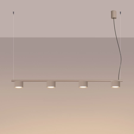 Żyrandol aluminiowy antracytowy 4-punktowy AURA 4 z serii AURA SL.2702 - Sollux Lighting