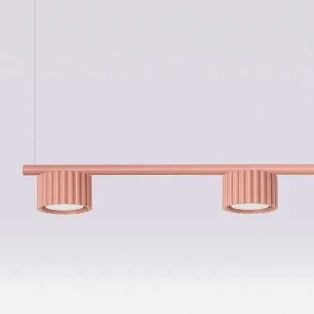 Żyrandol aluminiowy brzoskwiniowy 4-punktowy AURA z serii AURA SL.2704 - Sollux Lighting