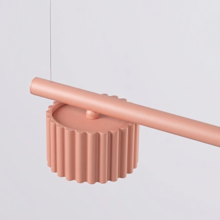 Żyrandol aluminiowy brzoskwiniowy 4-punktowy AURA z serii AURA SL.2704 - Sollux Lighting
