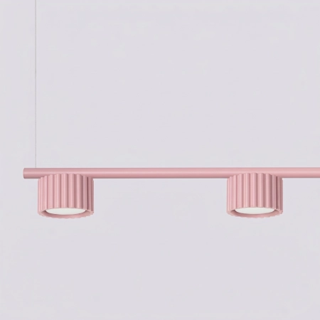Żyrandol aluminiowy różowy 4-punktowy Gx53 z serii AURA SL.2705 - Sollux Lighting
