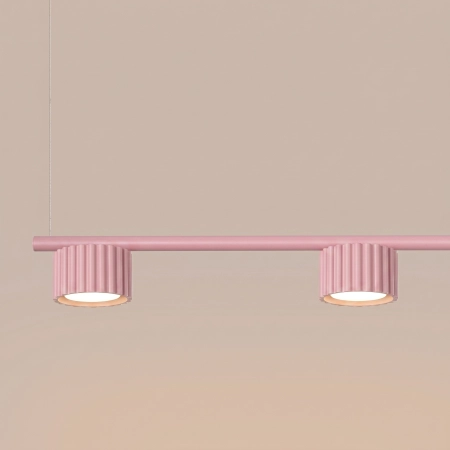 Żyrandol aluminiowy różowy 4-punktowy Gx53 z serii AURA SL.2705 - Sollux Lighting