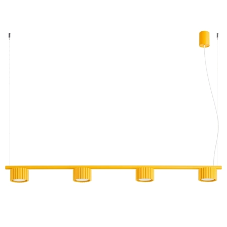 Żyrandol aluminiowy żółty 4-punktowy AURA 4 z serii AURA SL.2707 - Sollux Lighting