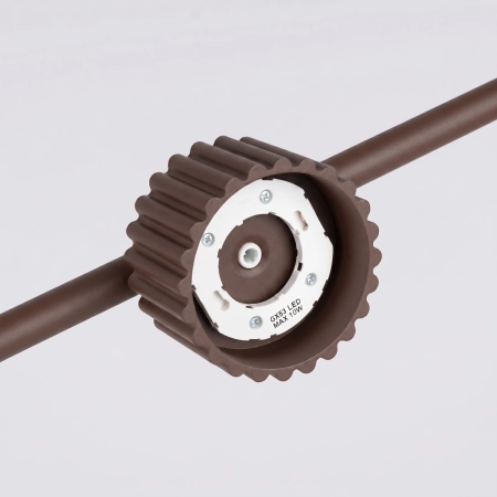 Żyrandol aluminiowy brązowy 4-punktowy z serii AURA SL.2709 - Sollux Lighting