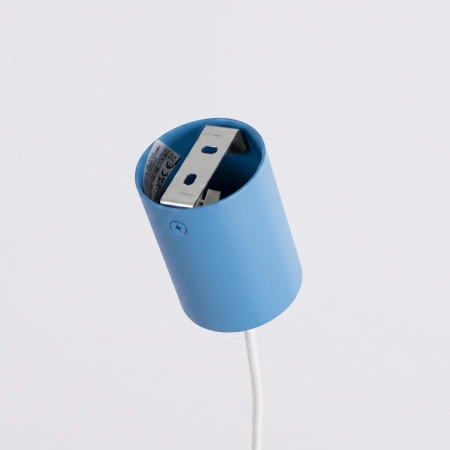 Żyrandol aluminiowy błękitny 4-punktowy AURA z serii AURA SL.2710 - Sollux Lighting