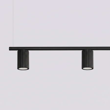 Żyrandol aluminiowy czarny 4-punktowy KARBON SL.2712 - Sollux Lighting