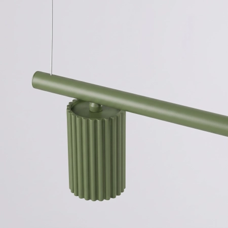 Żyrandol aluminiowy oliwkowy 4-punktowy KARBON 4 z serii KARBON SL.2714 - Sollux Lighting