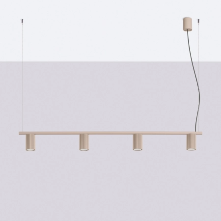 Żyrandol KARBON 4 taupe SL.2718 - Sollux