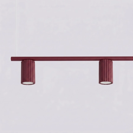 Żyrandol KARBON 4 burgund SL.2719 - Sollux