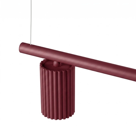 Żyrandol KARBON 4 burgund SL.2719 - Sollux