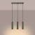 Lampa wisząca LAGOS 3L zielona oliwka SL.1486 - Sollux