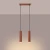 Lampa wisząca LAGOS 2 ochra czerwona SL.1490 - Sollux