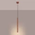 Lampa wisząca PASTELO 1 ochra czerwona SL.1524 - Sollux