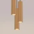 Lampa wisząca KARBON 3P Złoty SL.1557 - Sollux