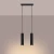 Lampa wisząca KARBON 2 czarny SL.1574 - Sollux