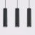 Lampa wisząca KARBON 3L czarny SL.1575 - Sollux