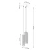 Lampa wisząca KARBON 3P Beżowy SL.1595 - Sollux