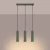 Lampa wisząca KARBON 3L zielona oliwka SL.1613 - Sollux