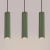 Lampa wisząca KARBON 3L zielona oliwka SL.1613 - Sollux