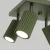 Plafon KARBON 4 zielony oliwkowy SL.1621 - Sollux