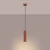 Lampa wisząca KARBON 1 ochra czerwona SL.1630 - Sollux