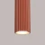 Lampa wisząca KARBON 3L ochra czerwona SL.1632 - Sollux