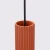 Lampa wisząca KARBON 3P ochra czerwona SL.1633 - Sollux