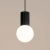 Lampa wisząca HALO 1 czarna SL.1714 - Sollux