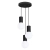 Lampa wisząca HALO 3P czarna SL.1715 - Sollux