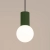 Lampa wisząca HALO 1 zielona oliwka SL.1724 - Sollux