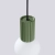 Lampa wisząca HALO 1 zielona oliwka SL.1724 - Sollux