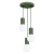 Lampa wisząca HALO 3P zielona oliwka SL.1725 - Sollux