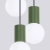 Lampa wisząca HALO 3P zielona oliwka SL.1725 - Sollux