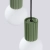 Lampa wisząca HALO 3P zielona oliwka SL.1725 - Sollux