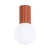 Plafon HALO ochra czerwona IP44 SL.1728 - Sollux